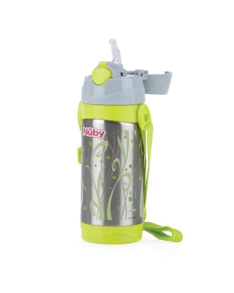 Nuby Geo Print Silicone Straw 360ml 12m+