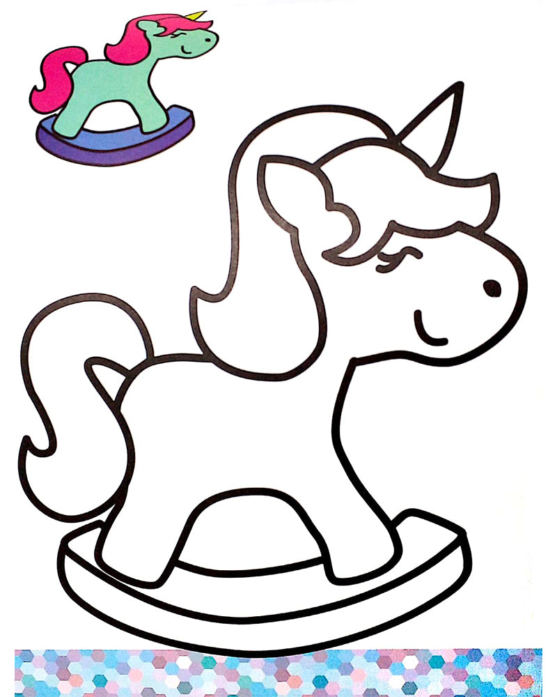 Mon Bloc coloriage - Licornes