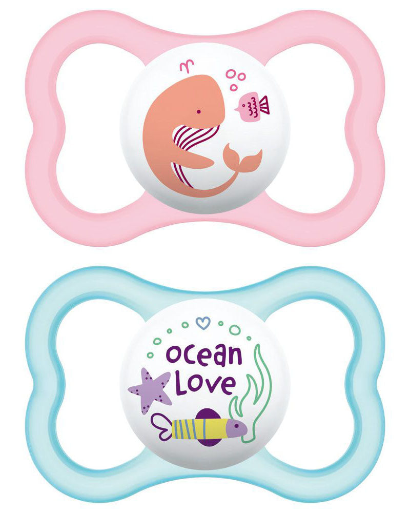 Set of 2 MAM Air Pacifiers 6M+ Whale