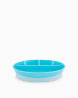 Assiette 3 Compartiments Avec Couvercle - Bleu