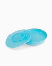 Assiette avec Couvercle - Bleu