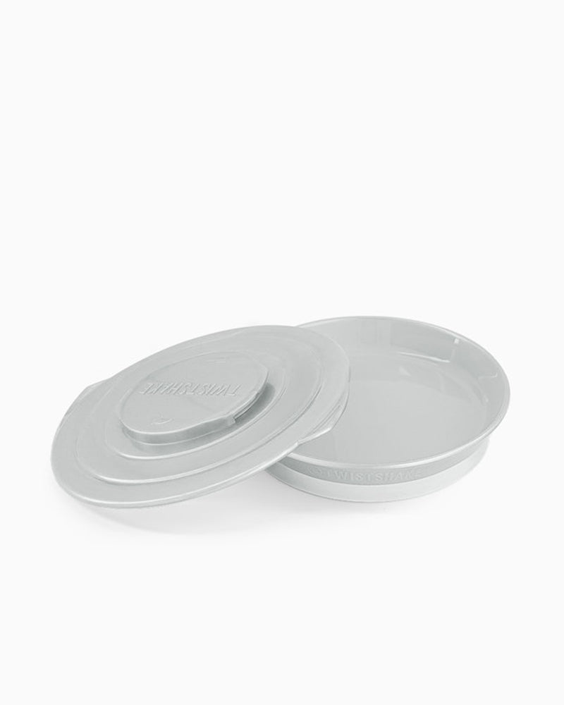 Assiette avec Couvercle - Gris