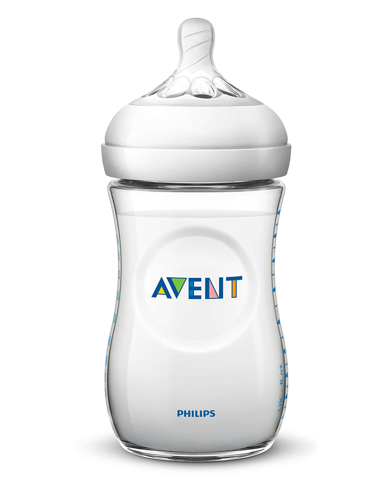 Biberón de plástico natural Avent - 260 ml