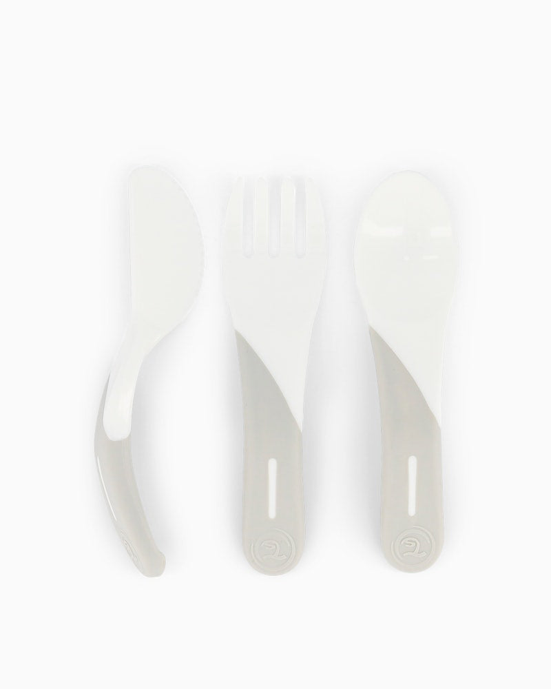 Couverts d'Apprentissage Twistshake - Blanc