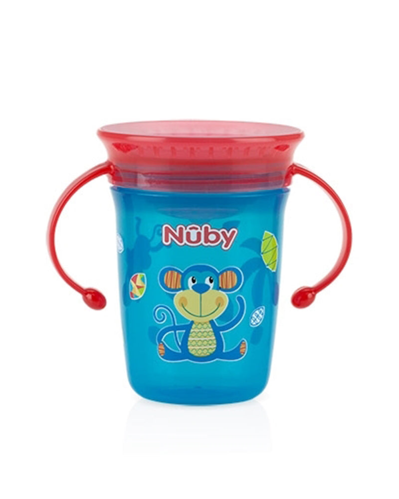 Nûby Cup with Double Handle 6m+ 240ml - Monkey