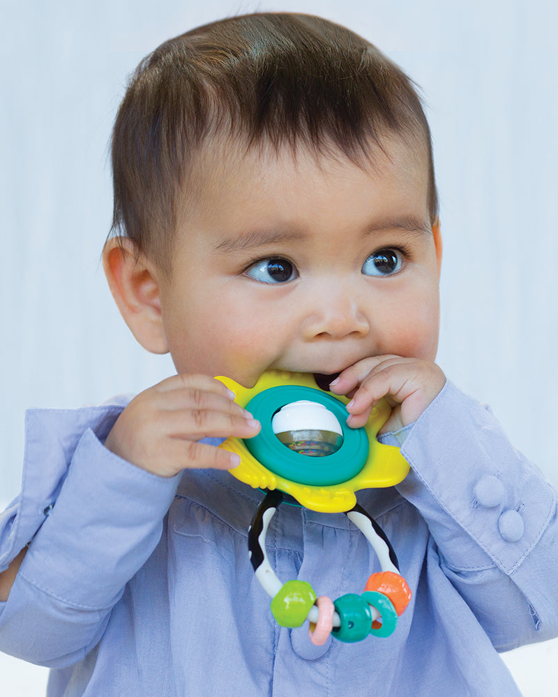 Infantino Hochet Rotatif de dentition Fleur Jaune