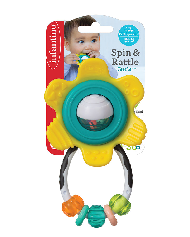 Infantino Hochet Rotatif de dentition Fleur Jaune