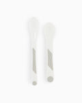 Set of 2 Twistshake Learning Spoons - White