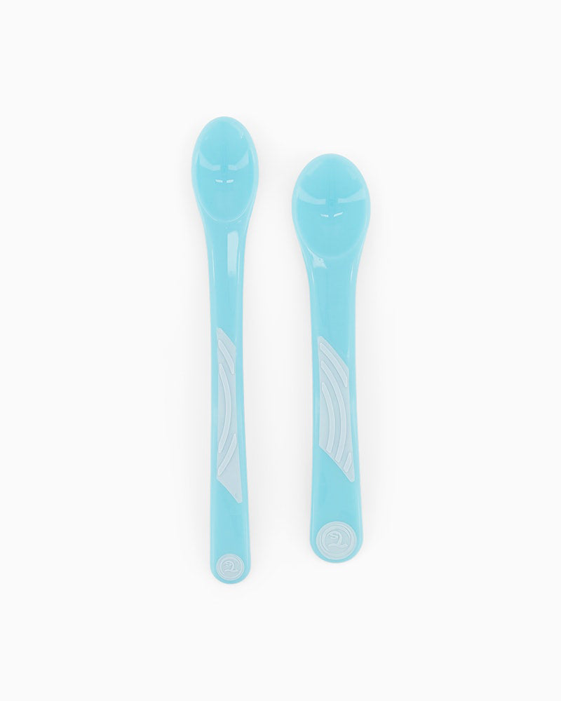 Lot of 2 Twistshake Learning Spoons - Blue