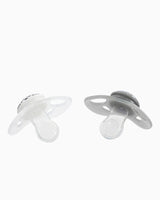 Lot de 2 sucettes Twistshake - Gris/Blanc