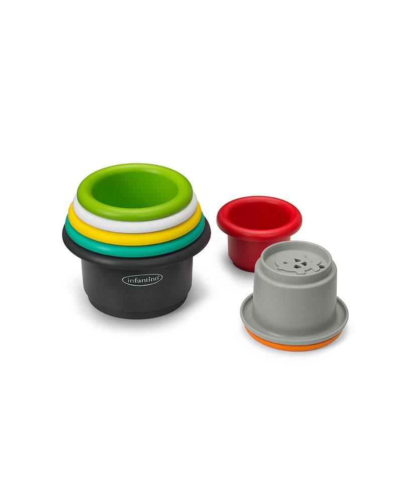 Infantino Lot de 8 Gobelets Stack'N Nest
