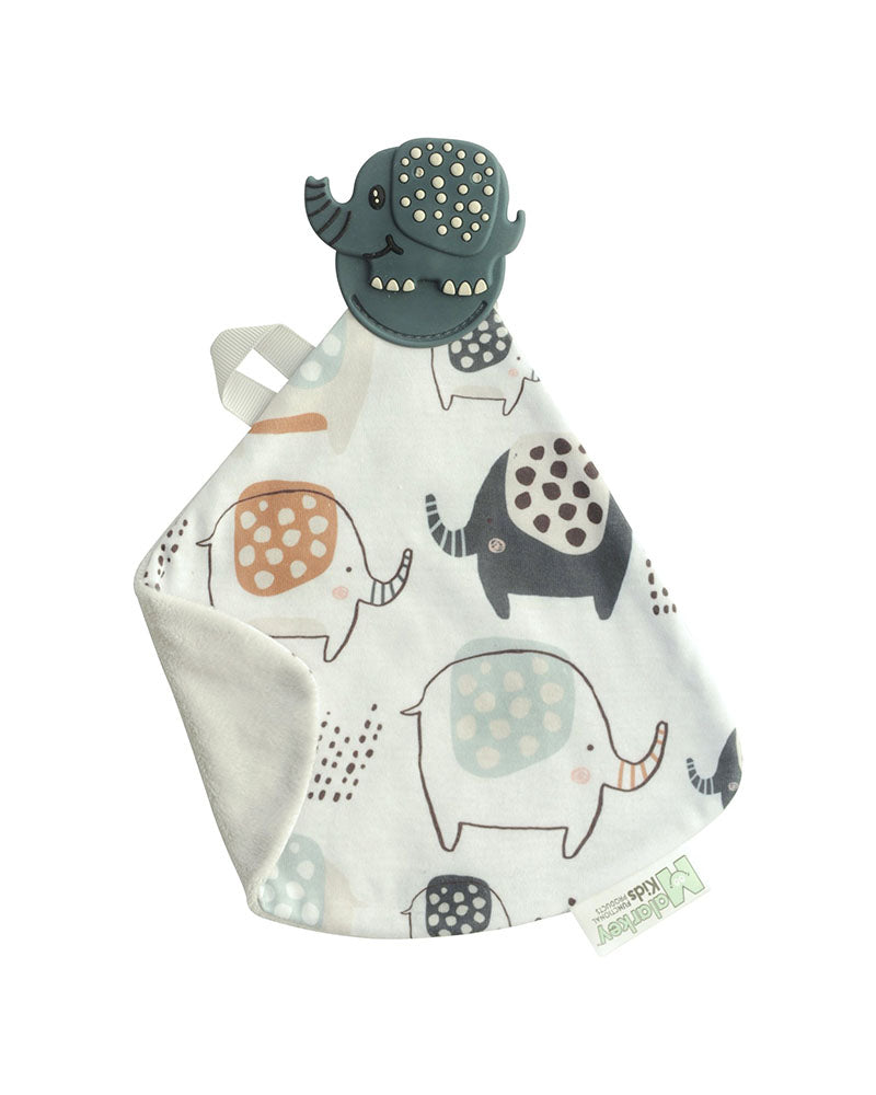 Doudou avec anneau de dentition - Éléphant