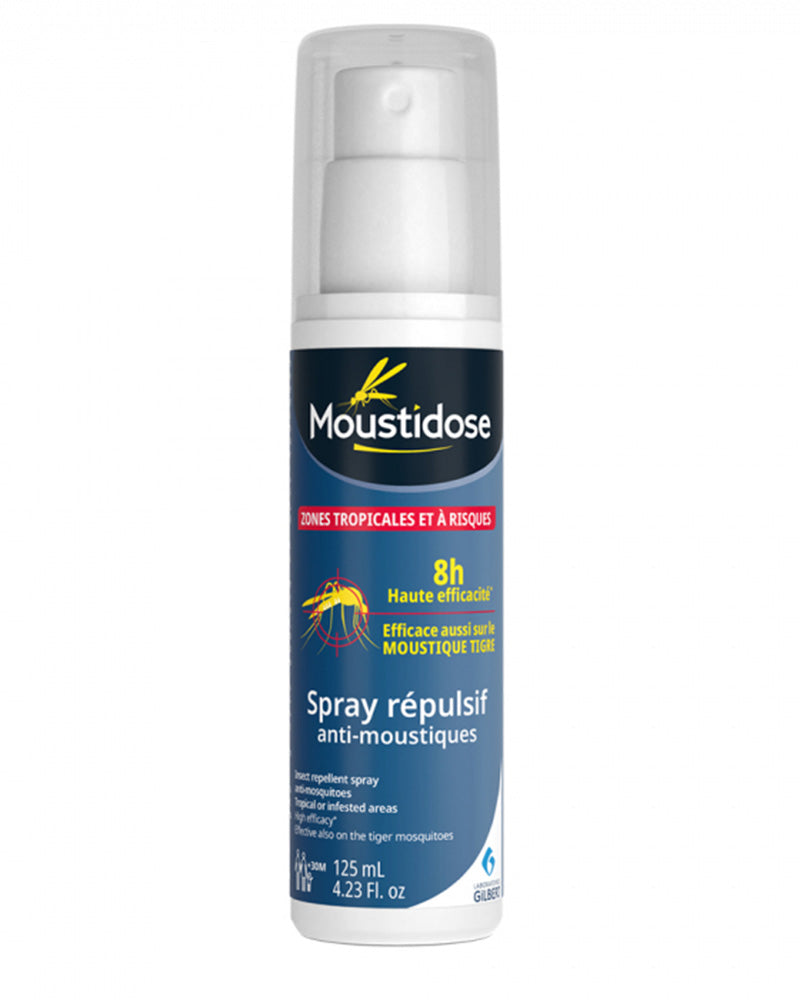 Moustidose Gilbert - Spray repelente de mosquitos 125ml - 30M+