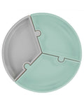 MINIKOIOI Puzzle Plate with Silicone Suction Cup – Green