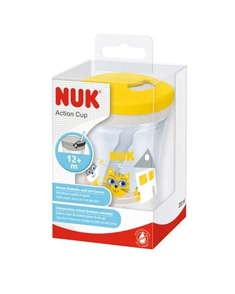 Vaso Evolution Action 230ml NUK 12M+ - Amarillo