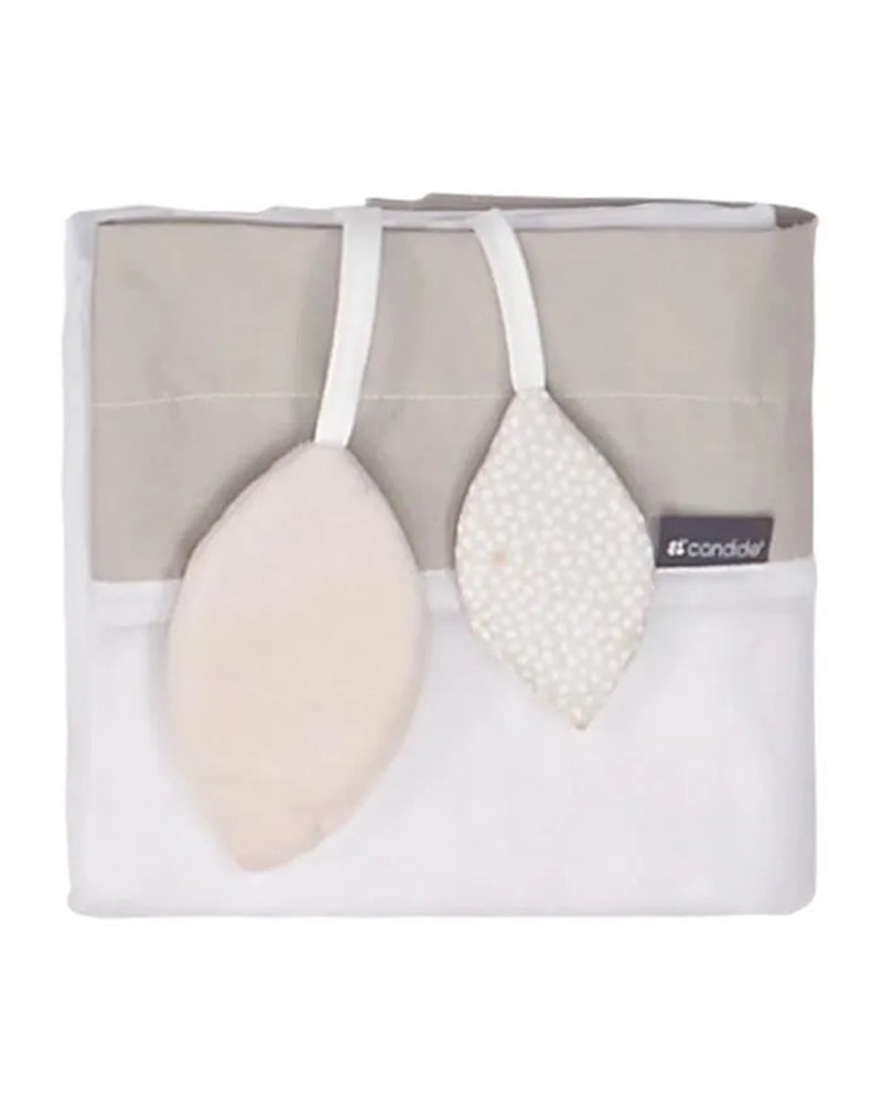 Dosel de cama con capucha Candide - Beige y blanco