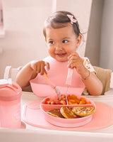 Set de 2 Bavoirs en Silicone Twistshake - Rose/violet
