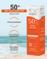 Spray Solar Certificado Orgánico SPF50+ 100ml - Laboratoires de Biarritz