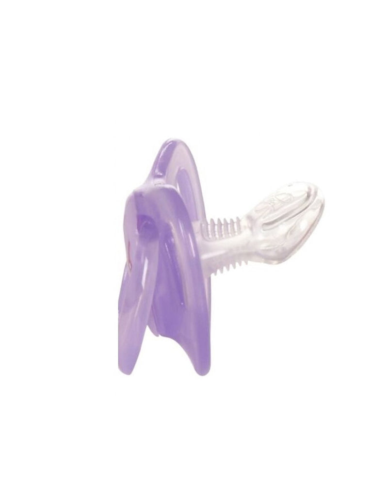 Sucette Nuby Ortho Glow avec couvercle - Fusée
