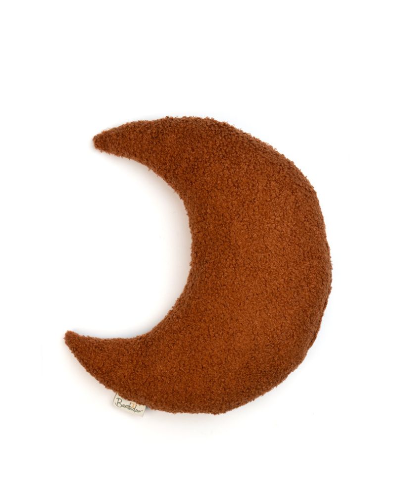 Bambidou Moon Pillow Bouclette - Terracotta