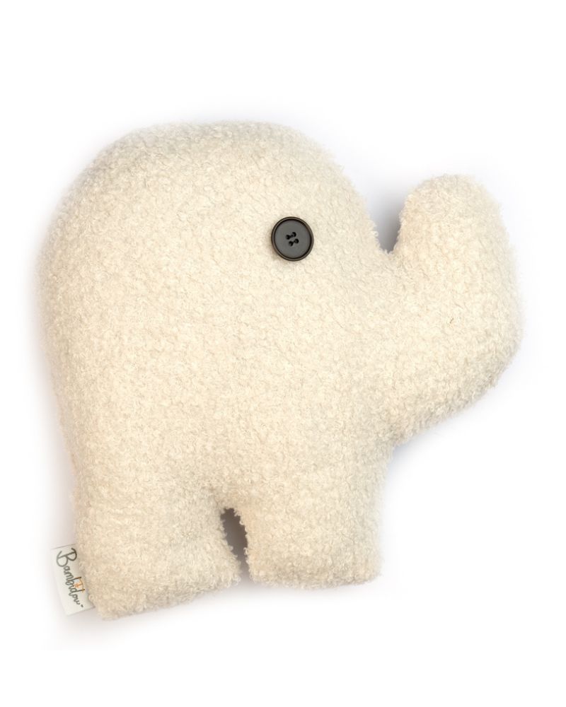 Bambidou Elephant Pillow Bouclette - Ivory