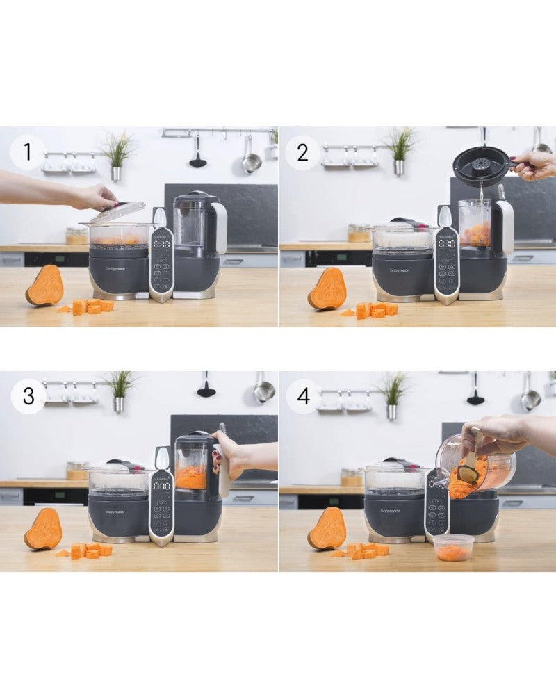 Babymoov Cuiseur à Vapeur Nutribaby(+) Industrial - Gris
