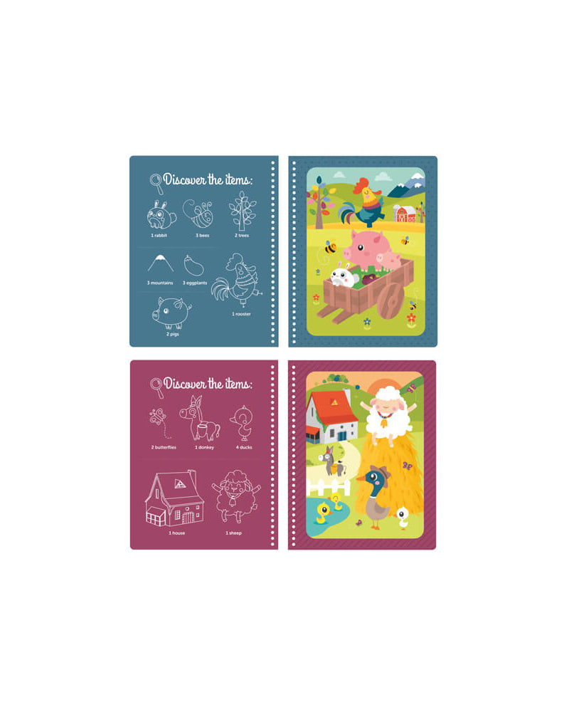 Eurekakids - Cahier à colorier à l’eau Magic Water Ferme 3Ans+