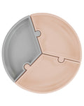 MINIKOIOI Puzzle Plate with Silicone Suction Cup – Beige