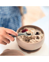 Bol avec Couvercle et Ventouse MINIKOIOI en Silicone – Beige