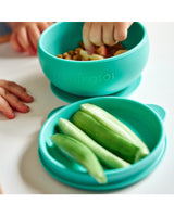 Bol avec Couvercle et Ventouse MINIKOIOI en Silicone – Vert