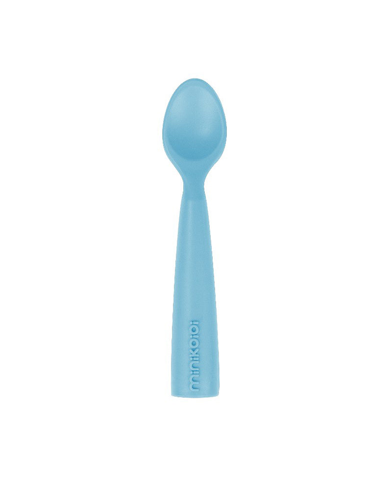 Cuillère MINIKOIOI en Silicone – Bleue