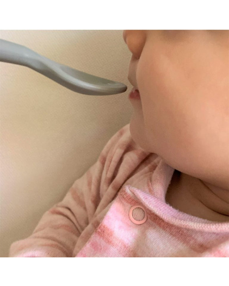 2 Cuillères MINIKOIOI en Silicone – Jaune et Grise