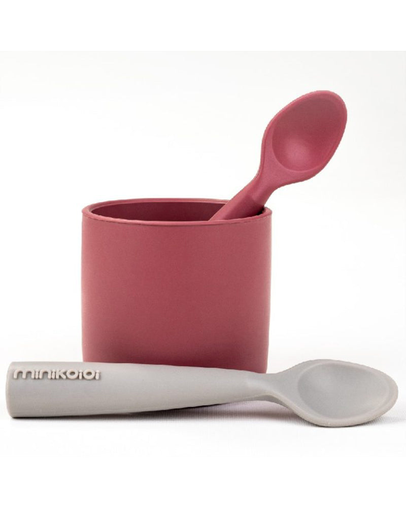Cuillère MINIKOIOI en Silicone – Rouge Velvet