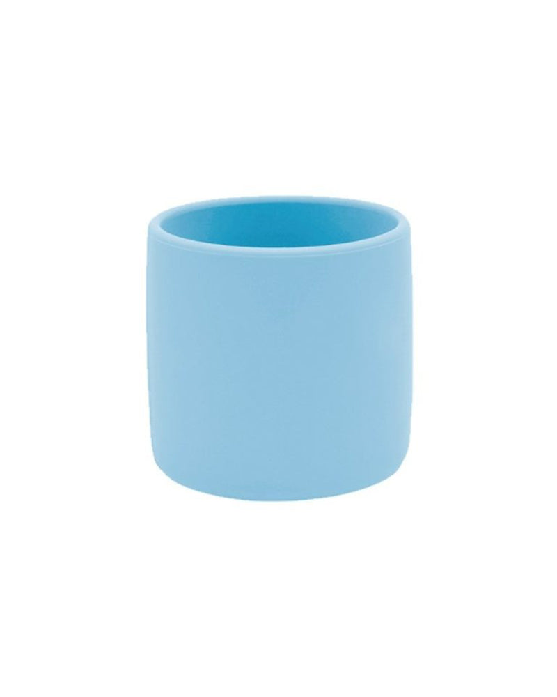 Set en Silicone MINIKOIOI : Bol Gobelet Cuillère – Bleu